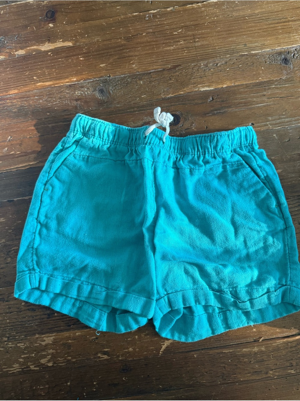 wonder nation Turquoise Drawstring Lounge Shorts